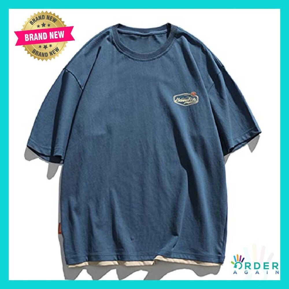 Oversized Graphic Tee Streetwear Vintage Y2K Retro Casual Cotton Crew Neck - Picture 4 of 8